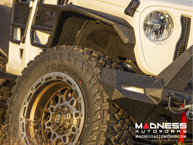 Jeep Wrangler JL Fender Flares - Front - Textured Black Powdercoat